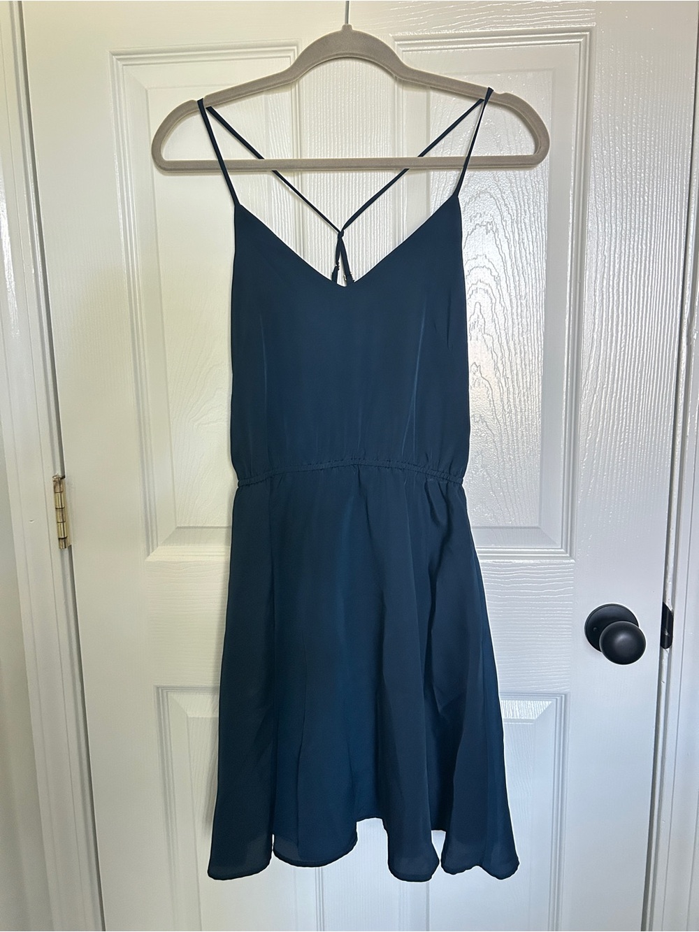 Hutch Navy Blue Strappy Fit & Flare Dress Size XS